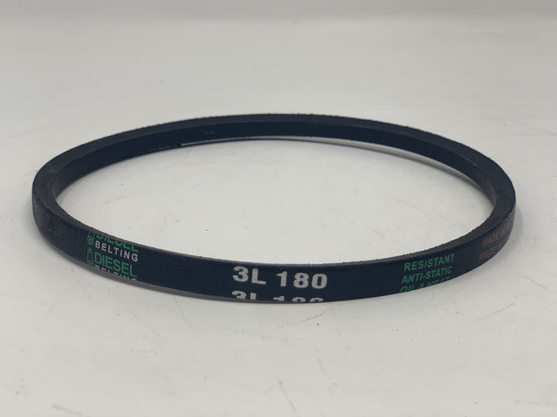 3L180 V-Belt 3/8" x 18" Outside Circumference FHP Wrapped Diesel Belting