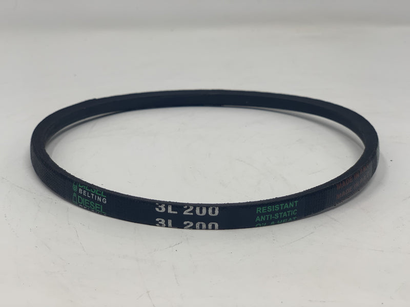 3L200 V-Belt 3/8" x 20" Outside Circumference FHP Wrapped Diesel Belting