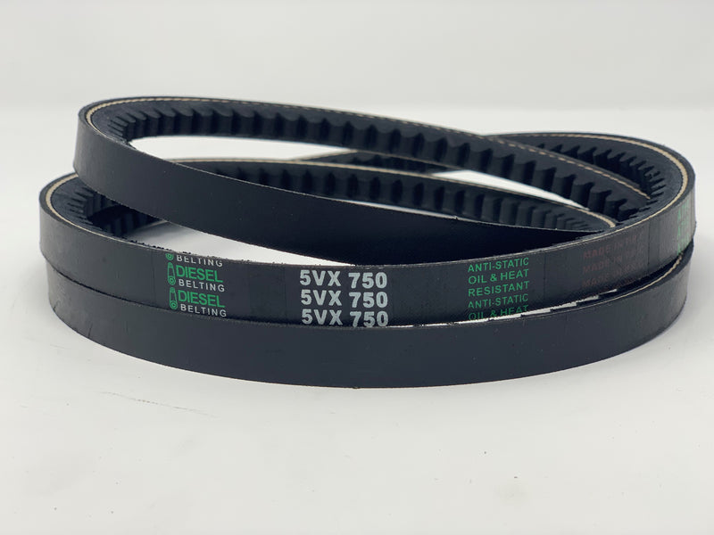 5VX750 Cogged V-Belt 5/8 x 75in Outside Circumference