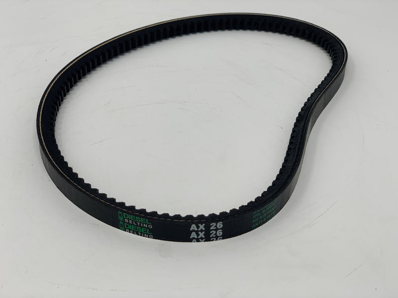 AX26 Classic Cogged V-Belt 1/2 x 28in Outside Circumference