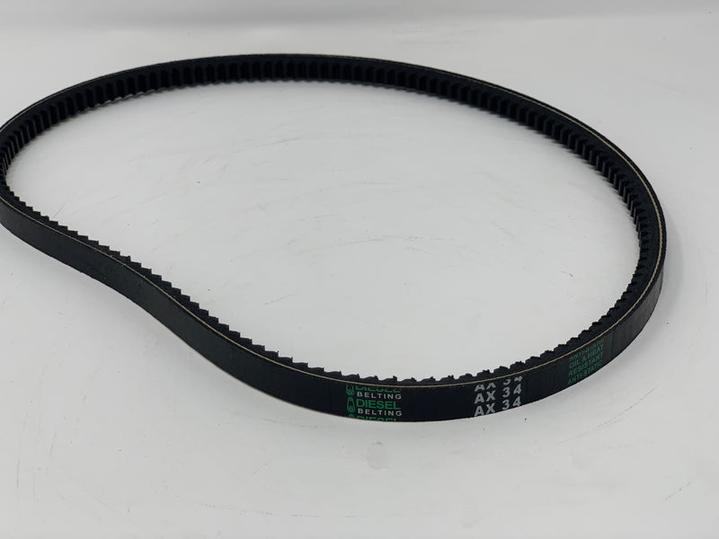 AX34 Classic Cogged V-Belt 1/2 x 36in Outside Circumference