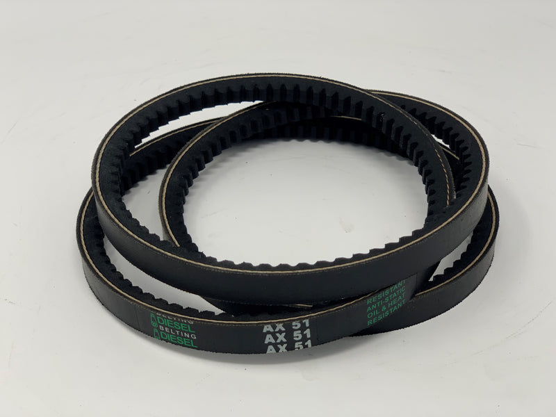 AX51 Classic Cogged V-Belt 1/2 x 53in Outside Circumference