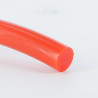 1/4" Round Urethane Orange by the foot